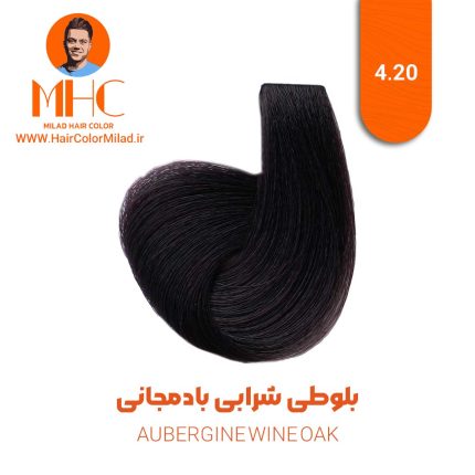 رنگ موی بلوطی شرابی بادمجانی برند سیلا