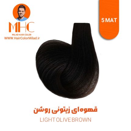 رنگ موی قهوه‌ای زیتونی روشن برند سیلا