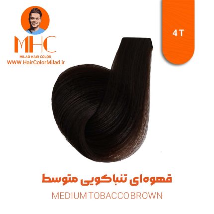 رنگ موی قهوه‌ای تنباکویی متوسط برند سیلا