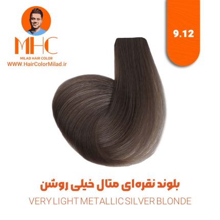 رنگ موی بلوند نقره‌ای متال خیلی روشن برند سیلا