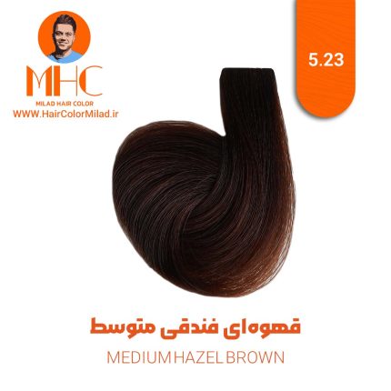 رنگ موی قهوه‌ای فندقی متوسط برند سیلا