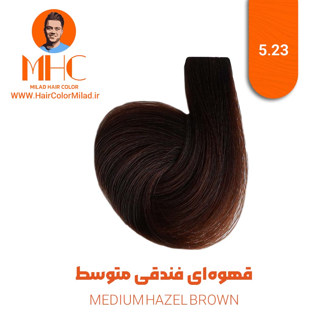 رنگ موی قهوهای فندقی متوسط برند سیلا رنگ موی قهوهای فندقی متوسط برند سیلا