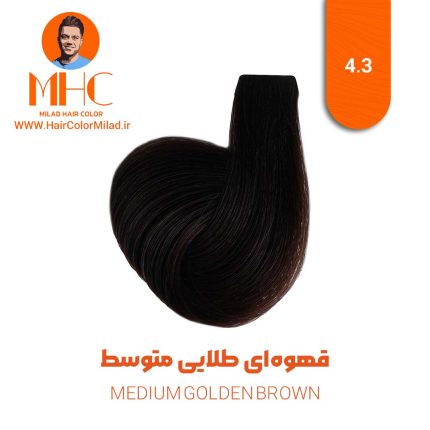 رنگ موی قهوه‌ای طلایی متوسط برند سیلا