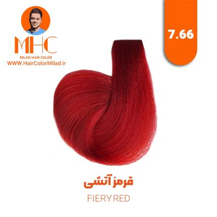 رنگ موی قرمز آتشی برند سیلا